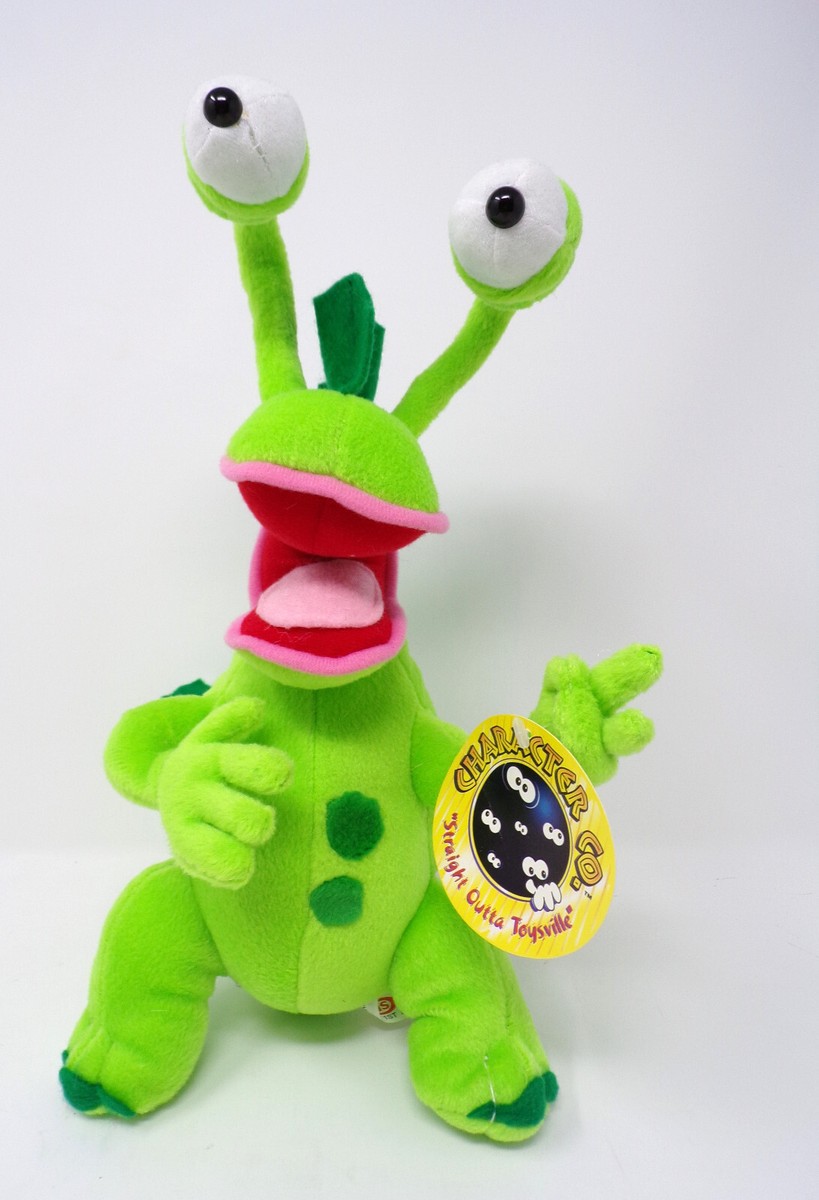 ミュージシャン PEOPLE 1 STUFFED TOY Alien Leaf Monster Peace Sign Long Bendable Eyes Plush PMS SS13