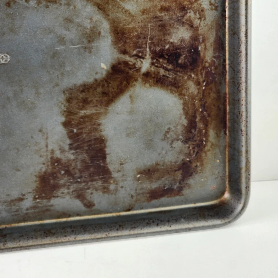 Bandeja para hornear galletas Calphalon 12 x 17 media hoja sazonada antiadherente vintage Foto 4 de 4