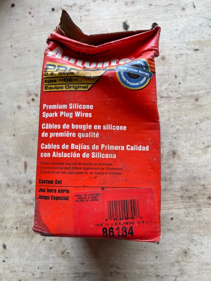 Набор проводов свечей зажигания VIN Z FI Autolite 86184 провода - Изображение 3 из 3