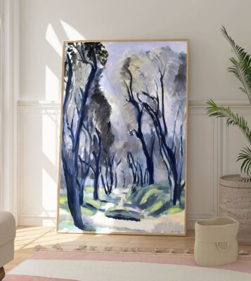 Henri Matisse Avenue of Olive Trees Druck, Landschaft Poster, Abstraktes Kunstwerk