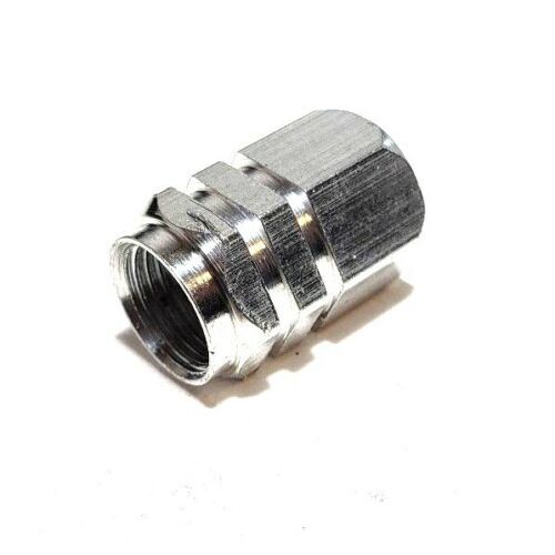4PC Silver Color Aluminum Tire/Rim Valve Stem/Wheel Dust Cover Caps - Picture 11 of 14