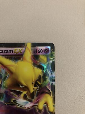 Alakazam EX ULTRA RARE 25/124 XY Fates Collide Pokemon card TCG NM HOLO