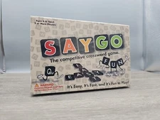 SayGo "The Competitive Crossword Game" New In Sealed Box