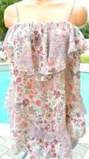 Victorias Secret Rare Vintage S floral short  ruffle baby doll nightie Shine