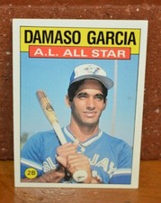 BASEBALL CARD TOPPS 1986 DAMASO GARCIA BLUE JAYS A.L. ALL STAR