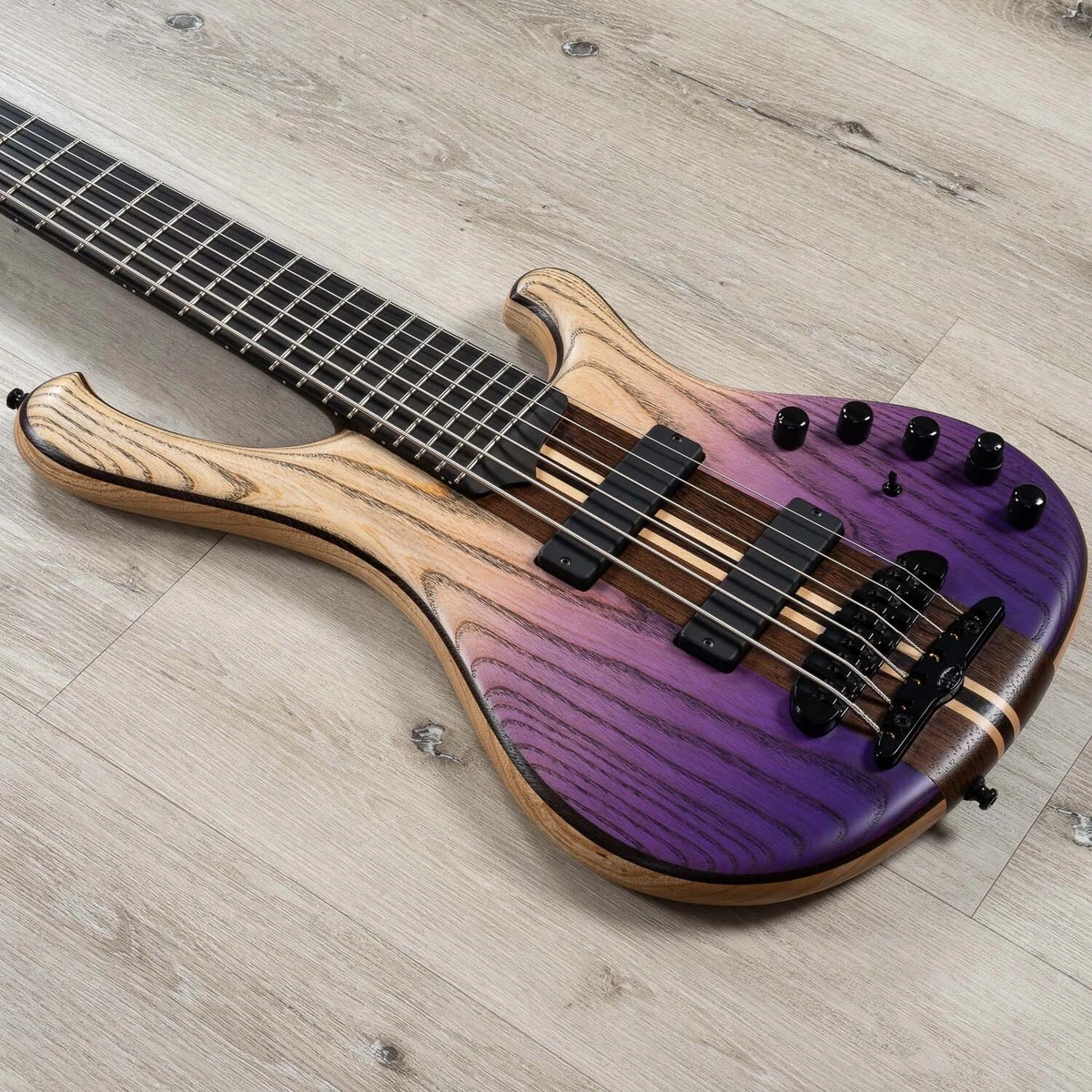 Mayones Viking 6 6 String Bass Transparent Dirty Ash Fade Up Violet Matt