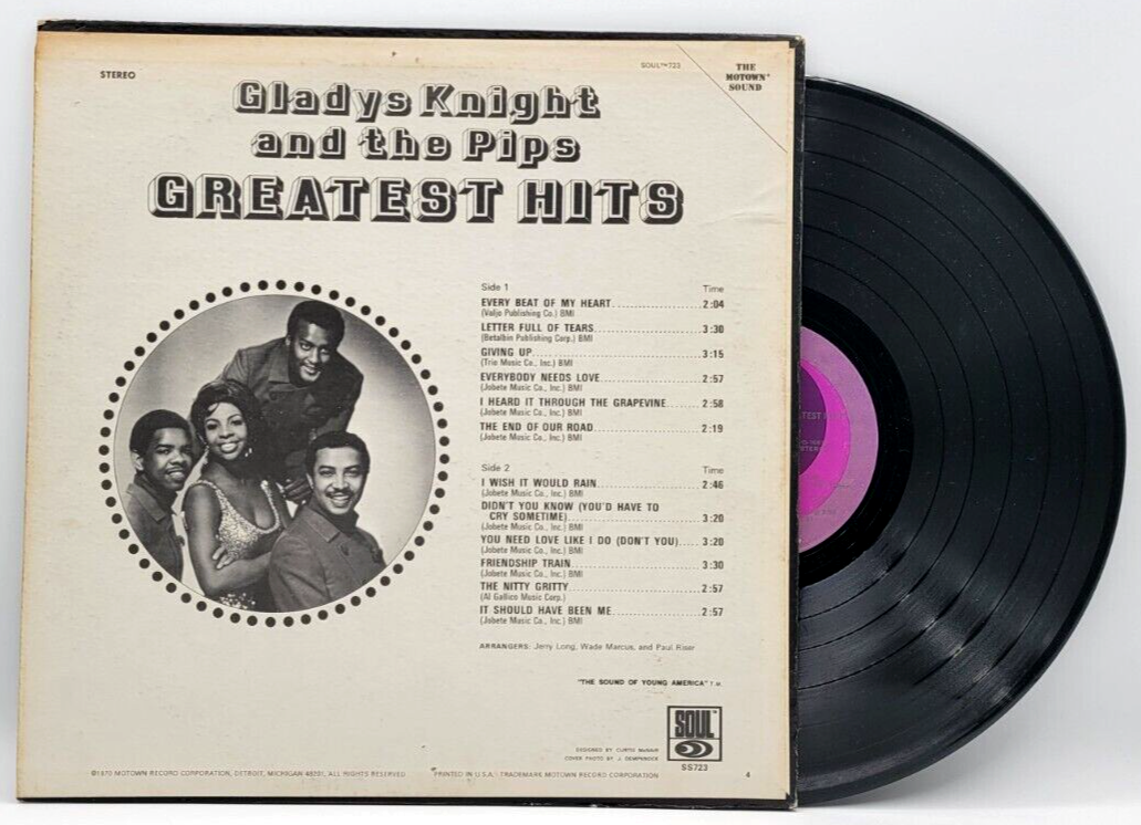 GLADYS KNIGHT & THE PIPS - GREATEST HITS - SOUL LP SOUL | eBay