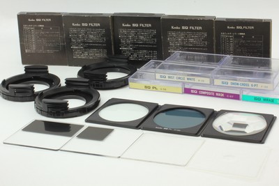 [Near MINT] Kenko SQ Filter Set 5 types w/ 3 types Adapter From JAPAN