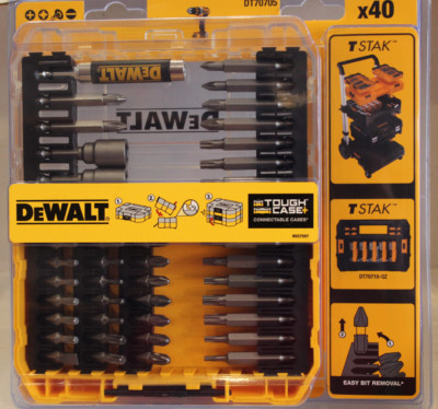 DeWALT Bitsatz 40-tlg. Bit Set magnetisch Stahl Bithalter - 24.2 20115 S18