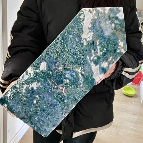 11.66LB Natural water grass agate column Obelisk quartz crystal sample column - 第 14/15 張圖片