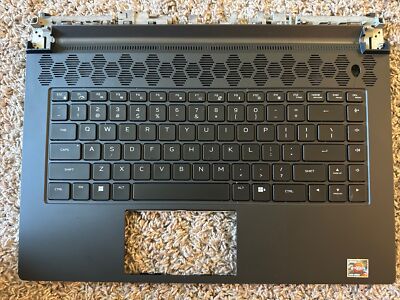 Dell Alienware M15 R7 Palmrest Small Crack Near Power RGB 1F2H0 01f2h0 Mec KB B1