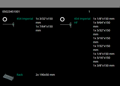 Wera 454/10 HF Set 1 Hex Plus T-Handle Screwdriver Set With Rack SAE 05023451001 - Picture 8 of 8