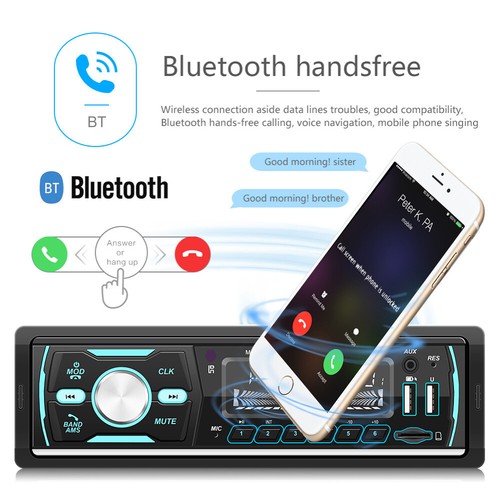 DAB+ Autoradio RDS AM FM Bluetooth Freisprecheinrichtung 2 USB SD AUX IN 1 DIN - Bild 5 von 17
