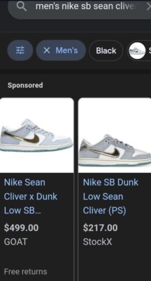 stockx dunk sean cliver