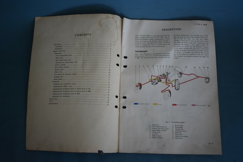 1966 67 Volvo P 120 1800 Disc Brake Service Shop Repair Manual  - Bild 4 von 10