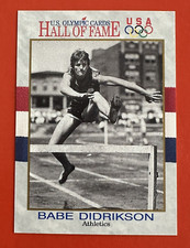 BABE DIDRIKSON ZAHARIAS - TRACK & FIELD ~ HALL OF FAME OLYMPIC CARD  1932 GOLD