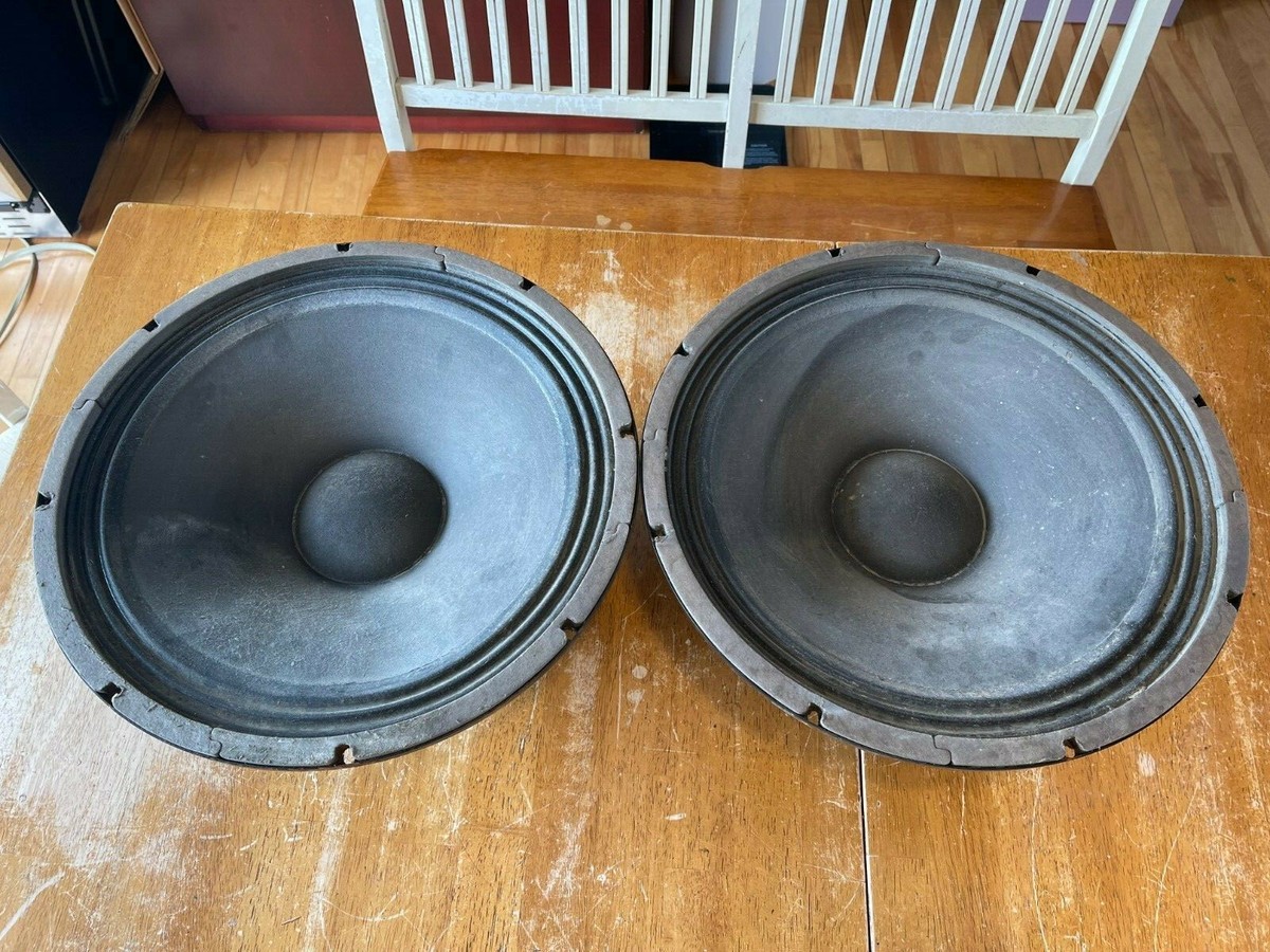 VINTAGE EMINENCE 15'' speakers matched pair Woofers 8 ohms VINTAGE EMINENCE 15'' speakers matched pair Woofers 8 ohms