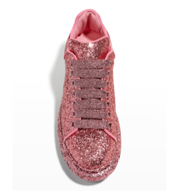 NIB $850 Alexander McQueen Glitter Oversized Sneakers in  display picture 1