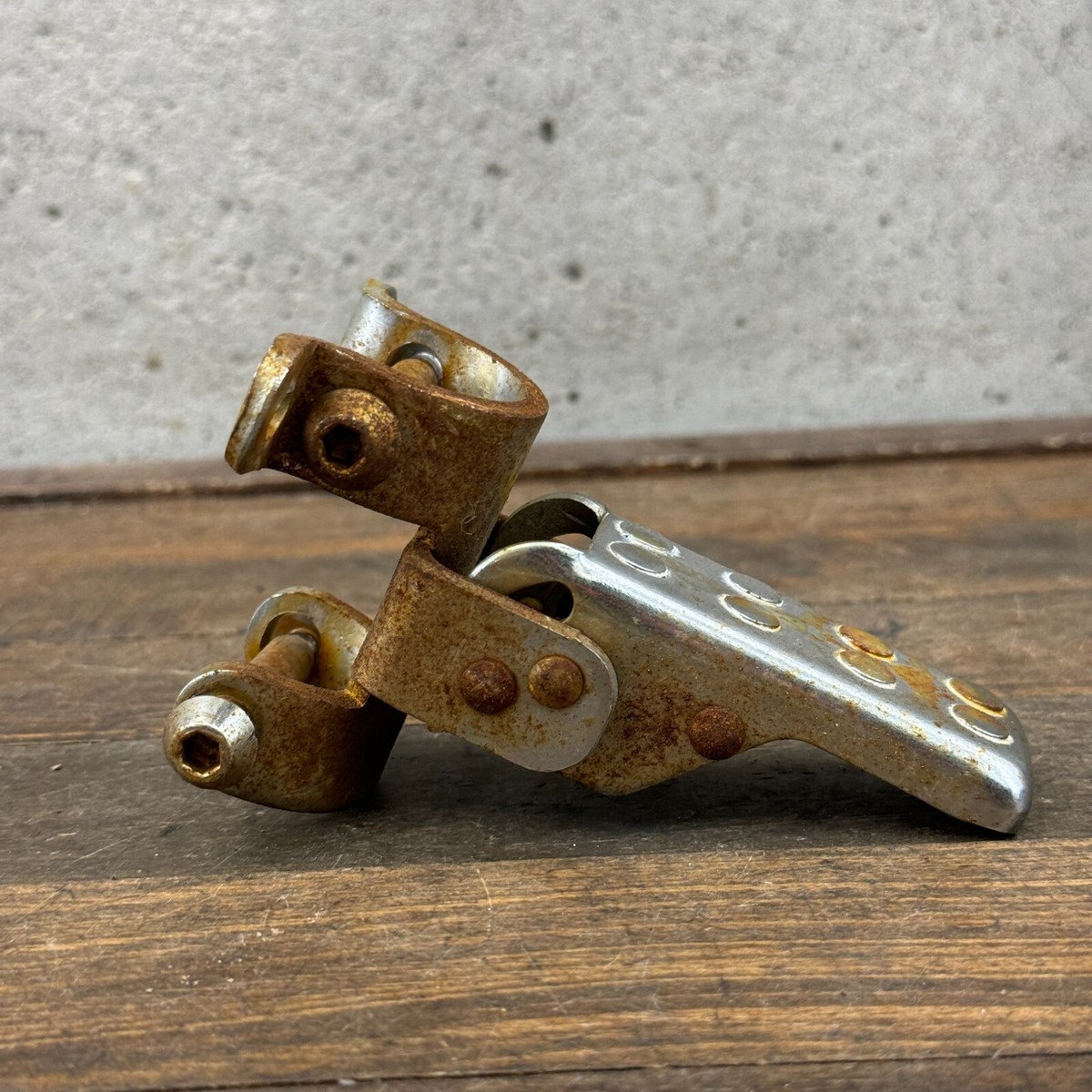 OCC Chopper Fork Stander Single Chrome Flip Foot Peg Schwinn