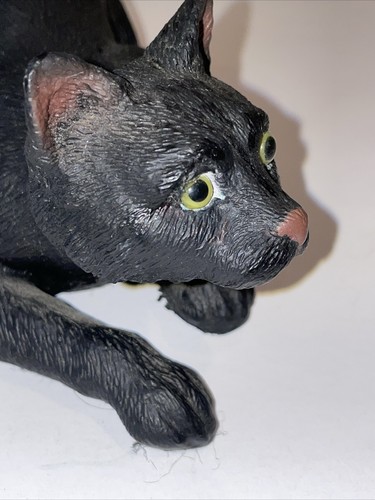 Vintage! 1992 Universal Statuary 7” BLACK CAT Green Eyes - Picture 14 of 21