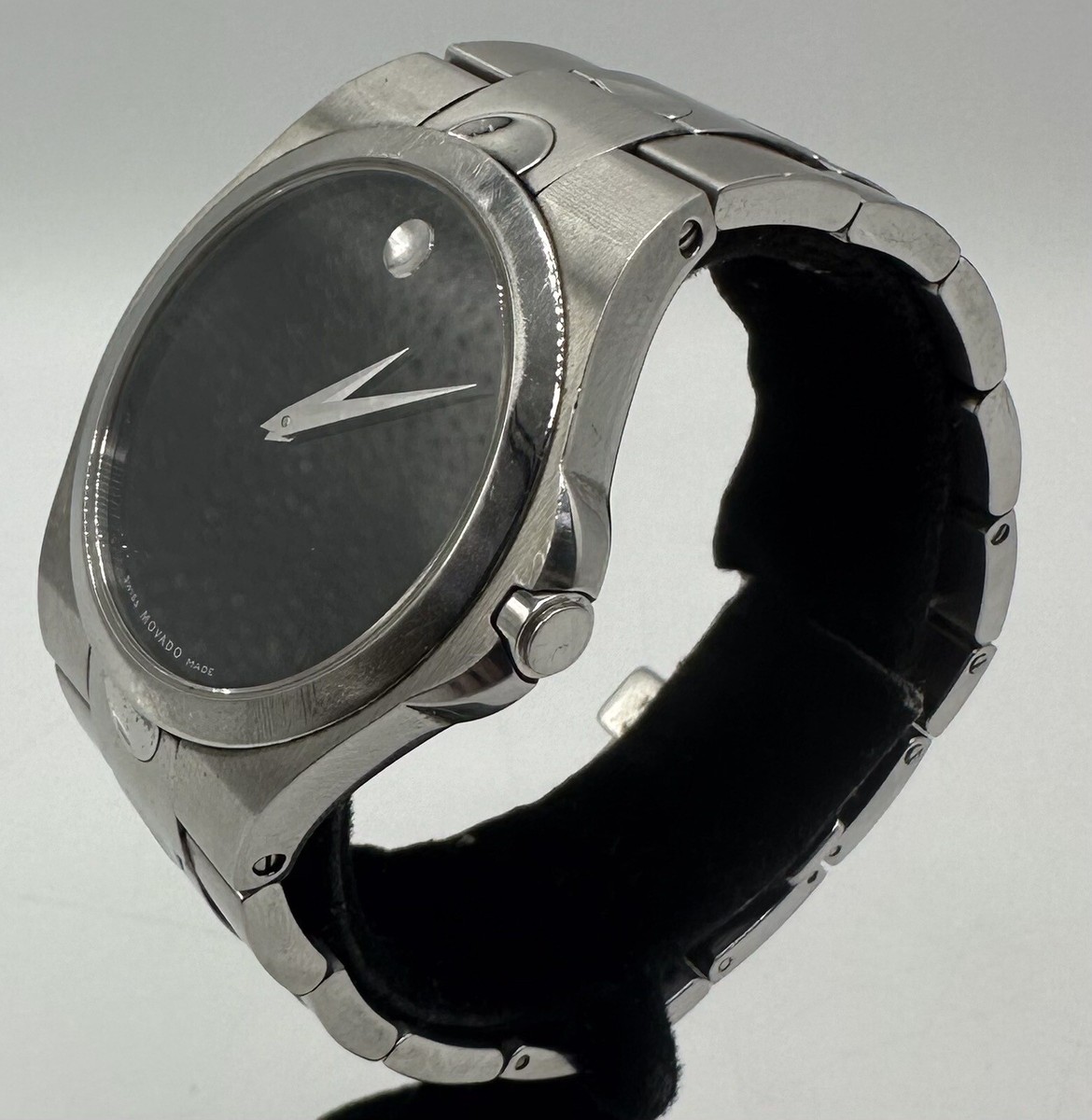Movado 84 E7 1850 Men's Museum Stainless Steel with Box