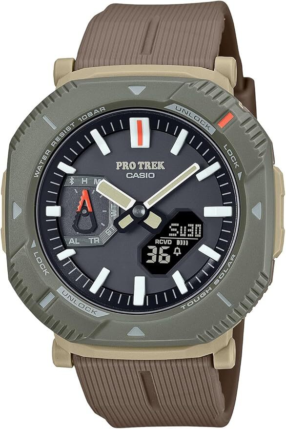 Casio Pro Trek PRJ-B001-5JF Hiker Line Bluetooth Earth Color Resin