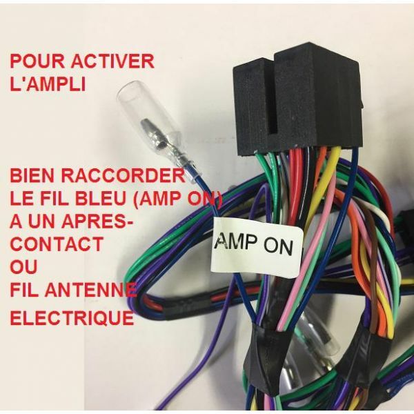 Câblage commande au volant Audi A3 2003 faisceau ISO ampli Bose interface autoradio - 2