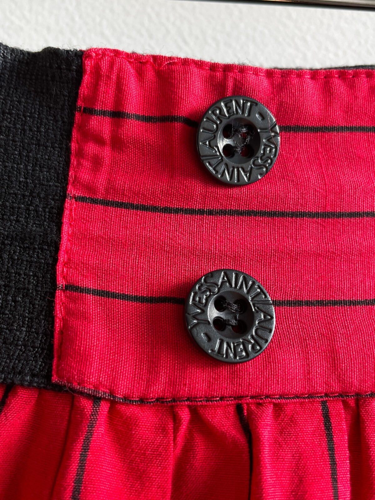 Gonna vintage Yves Saint Laurent Enfance colore rosso 152 cm o XS