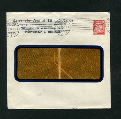 Bavaria - Private Gsu Di 1914 Window Cover (#1231)