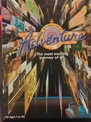 Knowledge. Adventure. Exciting. 8 IBM PC Game 3.5 Disks w/ Original Paperwork