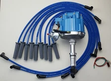 BUICK 67-76 400 430 455 BIG BLOCK BLUE HEI DISTRIBUTOR + 8.5mm Spark Plug Wires