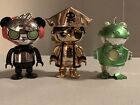 Ryan’s World Figure Lot - Panda - Frog - Pirate - 3 Metallic Figures - 3 Inch