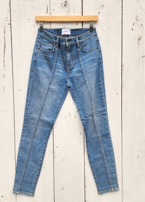 Current / Elliott The High Waist Stiletto Skinny Blue Jeans Size 27 / 4 READ