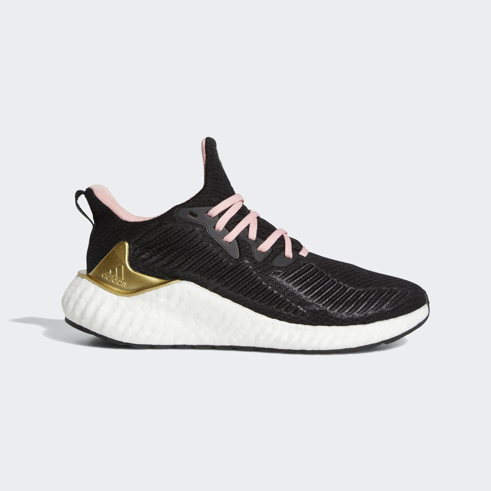 Adidas Alphaboost W [EG1431] Women Running Shoes Black/Gold Metallic-Glory  Pink | eBay