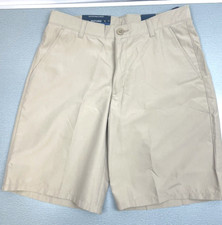 NAUTICA Boys School Uniform Shorts 16 Regular Khaki 9.5"