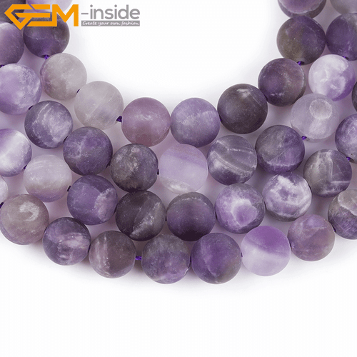Natural Matte Aquamarine Mookaite Round Loose Spacer Jewellery Making Beads 15" - Picture 188 of 534