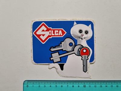 SILCA KEYS STICKER STICKER STICKER VINTAGE 80s ORIGINAL
