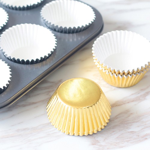 300PCS Thickened Aluminum Foil Cups Cupcake Liners Cake Muffin Molds for Baking - Picture 7 of 12