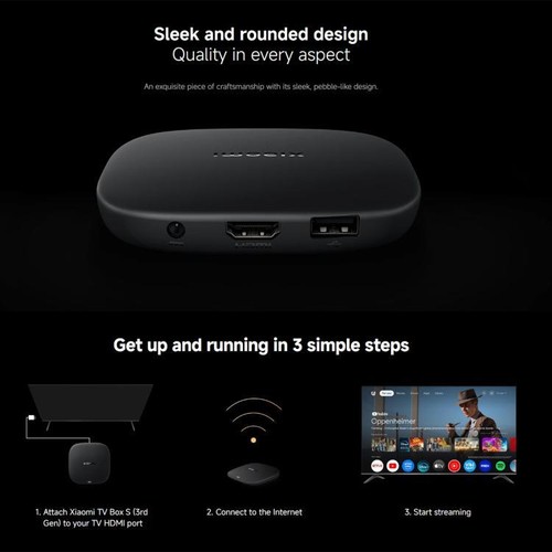 Xiaomi TV Box S 3ª Gen 4K Ultra HD Google Smart TV Box,2GB+32GB,Versión Global. - Imagen 10 de 10