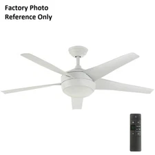 Windward IV 52 in. Indoor Matte White Ceiling Fan with Light (Replacement Parts)