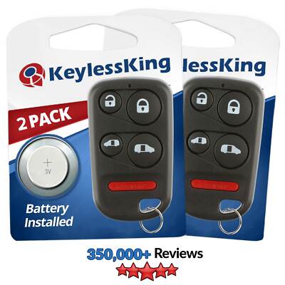 Fits 2001 2002 2003 2004 Honda Odyssey Keyless Entry Remote Key OUCG8D-440H-A 2x