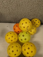 Lot 9 Pickleball Balls Yellow Orange