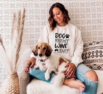 Dogs Mother Wine Lover Sweater - Fur Mama