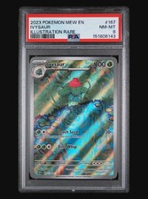 Pokémon TCG Ivysaur Scarlet & Violet 151 IR #167/165 PSA 8 NM-MT