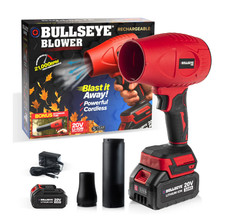 Bullseye Blower Rechargeable Cordless Leaf Dust Air Blaster