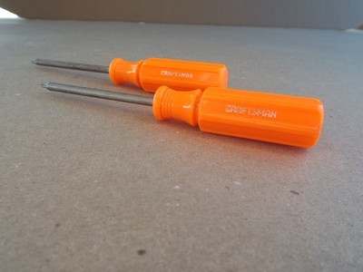 VTG USA Craftsman T10 T15 Orange High Visibility Torx Screwdriver Good CD (Read)