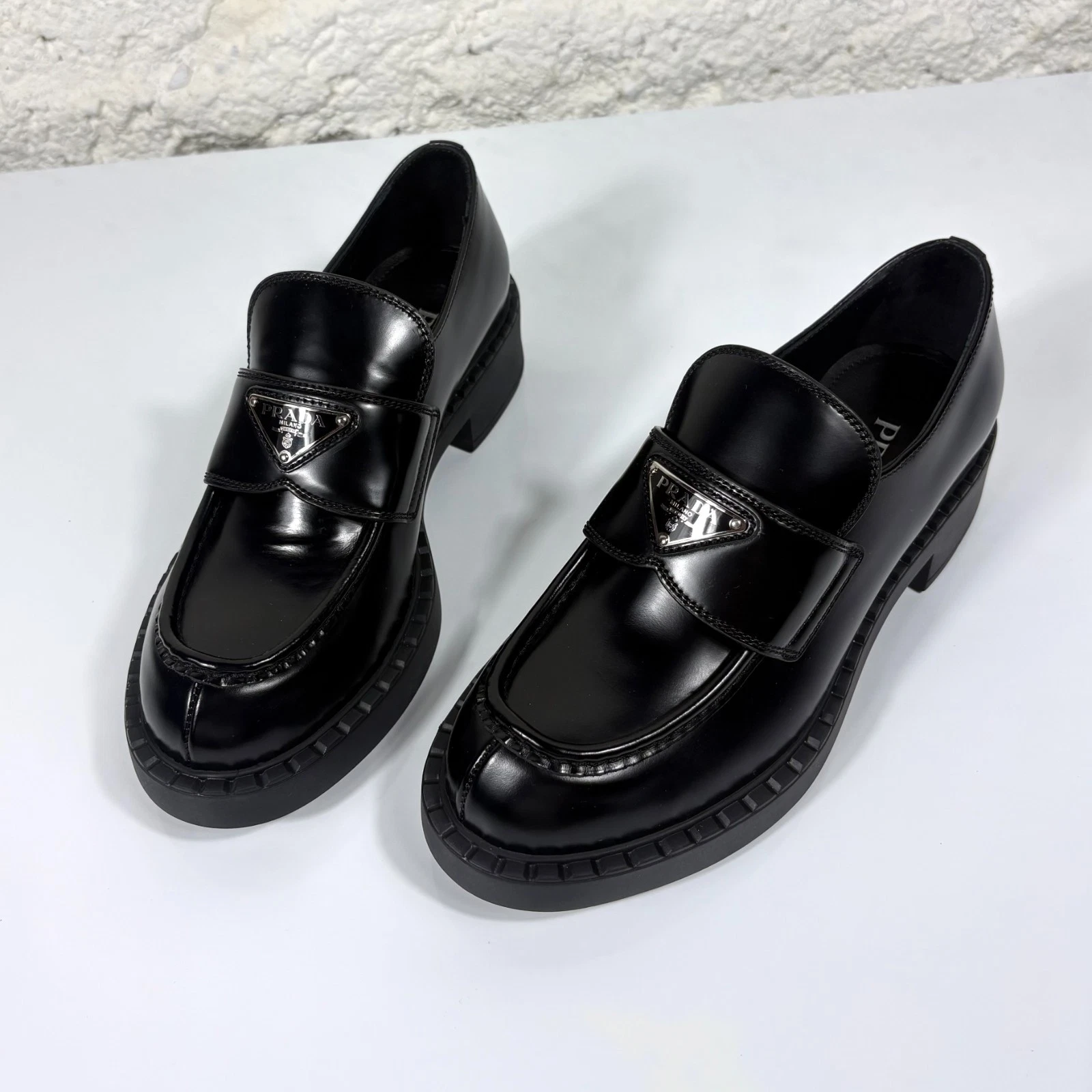Prada — Prada Chocolate Loafers Black 37.5