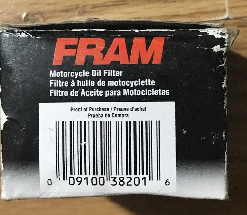 FRAM CH6015 Full-Flow Lube Cartridge Oil Filter Honda 1981-2019 VT125C Shadow - Изображение 3 из 4