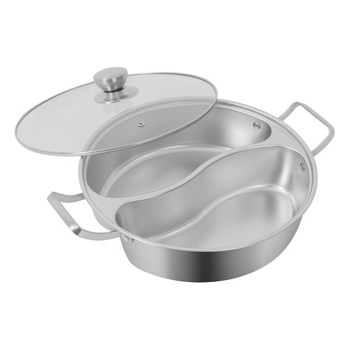 Hot Pot Hot Pot mit doppeltem Geschmack und Trennwand Hot Pot mit klarem Deckel ? - Bild 1 von 19