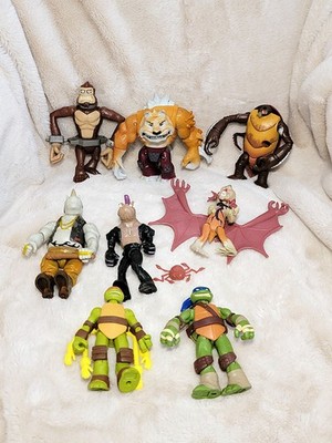 Playmates Teenage Mutant Ninja Turtles Figure Lot 8 Pc 2012-15 Viacom Paramount